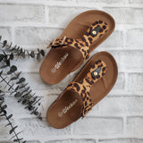 Leopard Thong Style Slip On