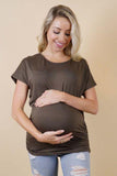 Side Ruched Maternity Blouse